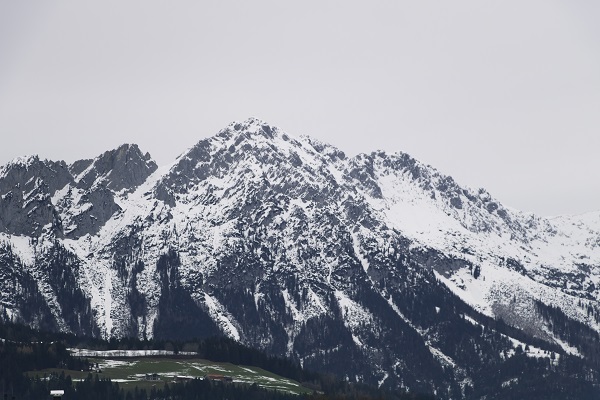 Snow covered mountains